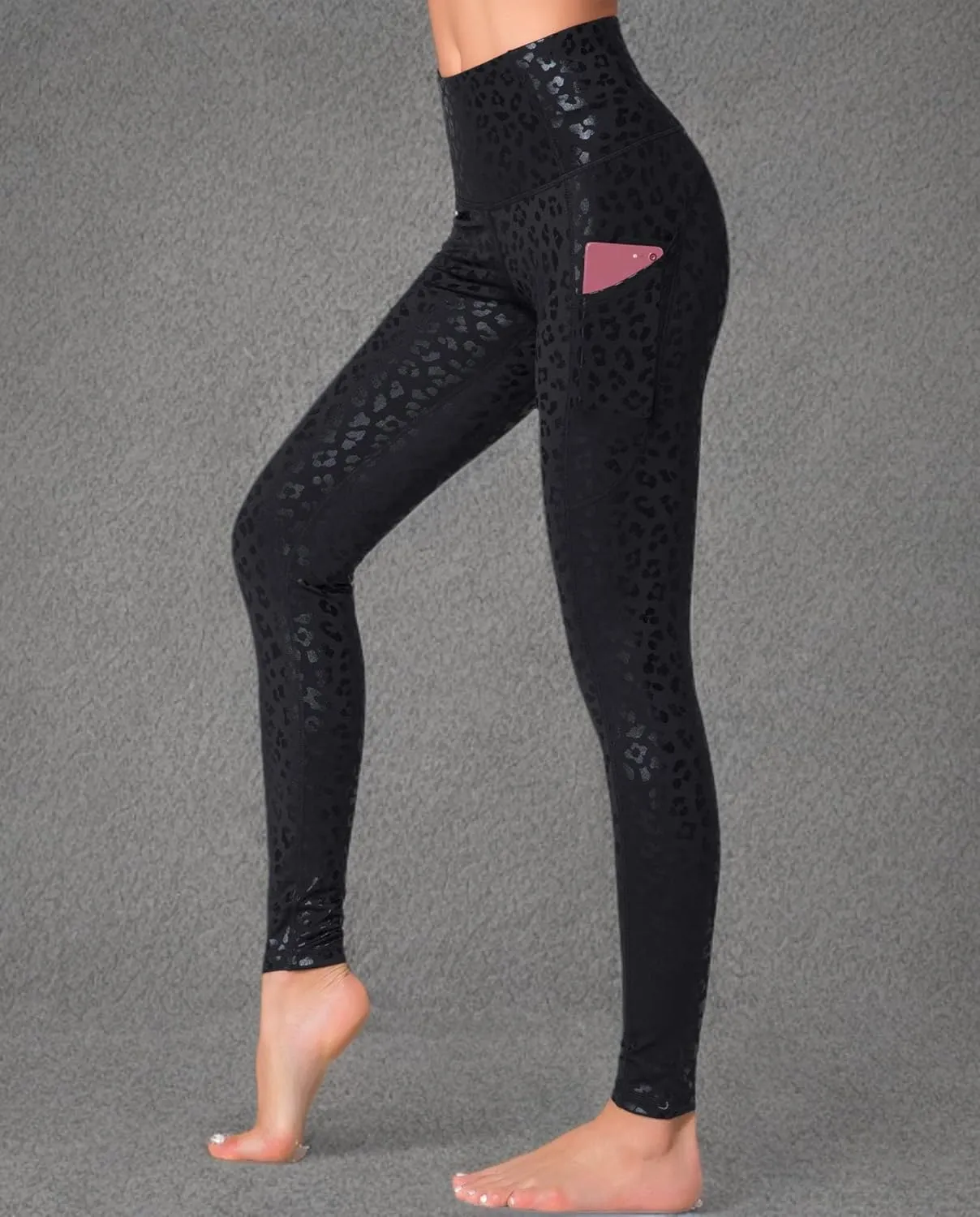 Dragon Fit High Waist Yoga Leggings with 3 Pockets,Tummy Control Workout Running 4 Way Stretch Yoga Pants