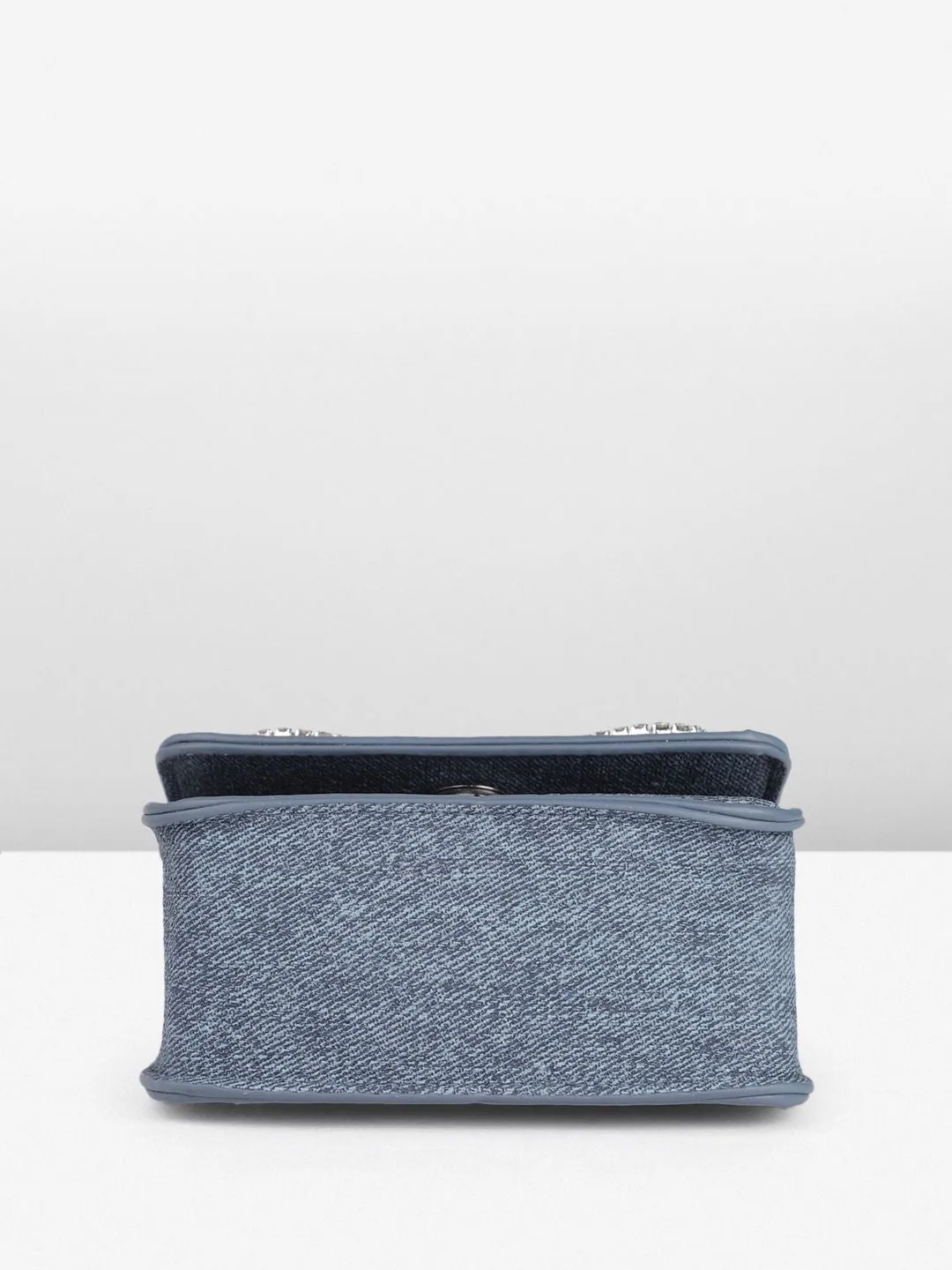 DressBerry Textured Miniature Satchel Bag With Embellished
