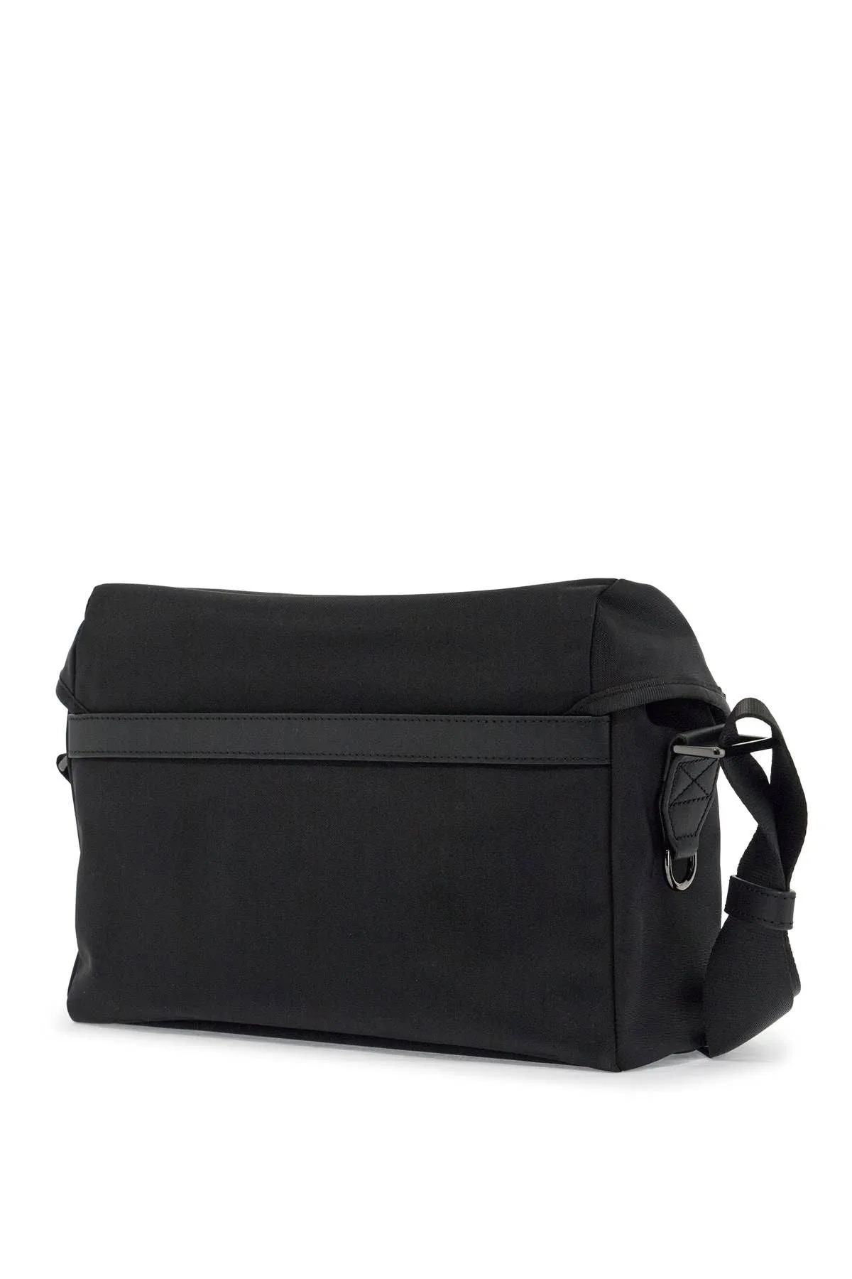 Dsquared2 Black Shoulder Bag In Polyamide With Spacious Compartment