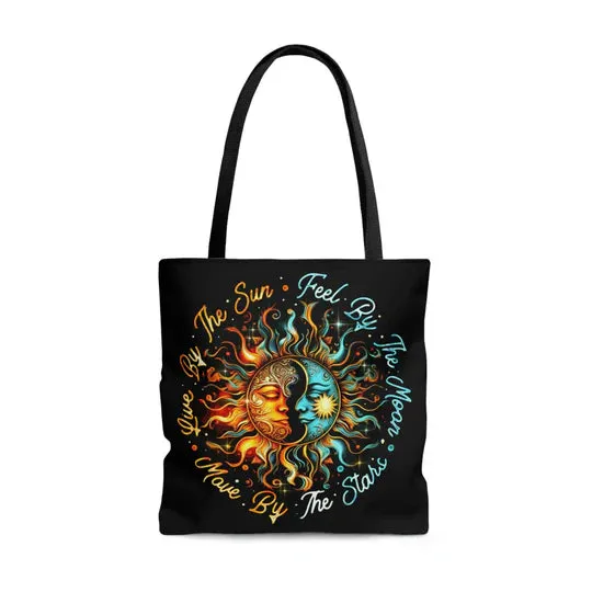Durable Canvas Tote Bags - LIVE BY THE SUN - Lightweight &amp, High-Capacity Options by EBDR 01220524