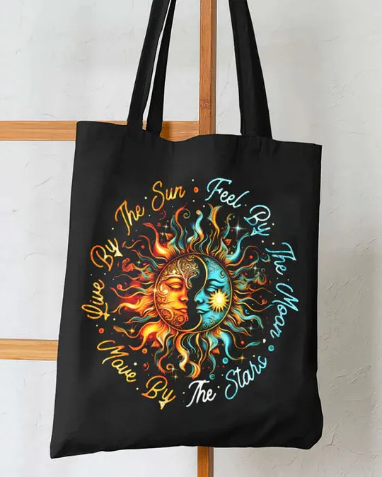 Durable Canvas Tote Bags - LIVE BY THE SUN - Lightweight &amp, High-Capacity Options by EBDR 01220524