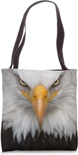 Eagle Fierce Glare Nature Photography Design Tote Bag