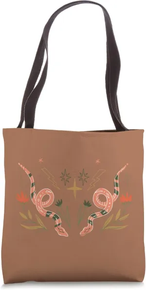 Earth Brown Boho-Chic Design Tote Bag