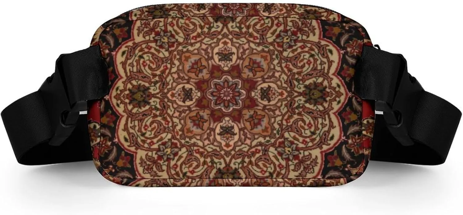 Eastern Accent Vintage Persian Pattern Large Capacity Portable All Print Waist Bag