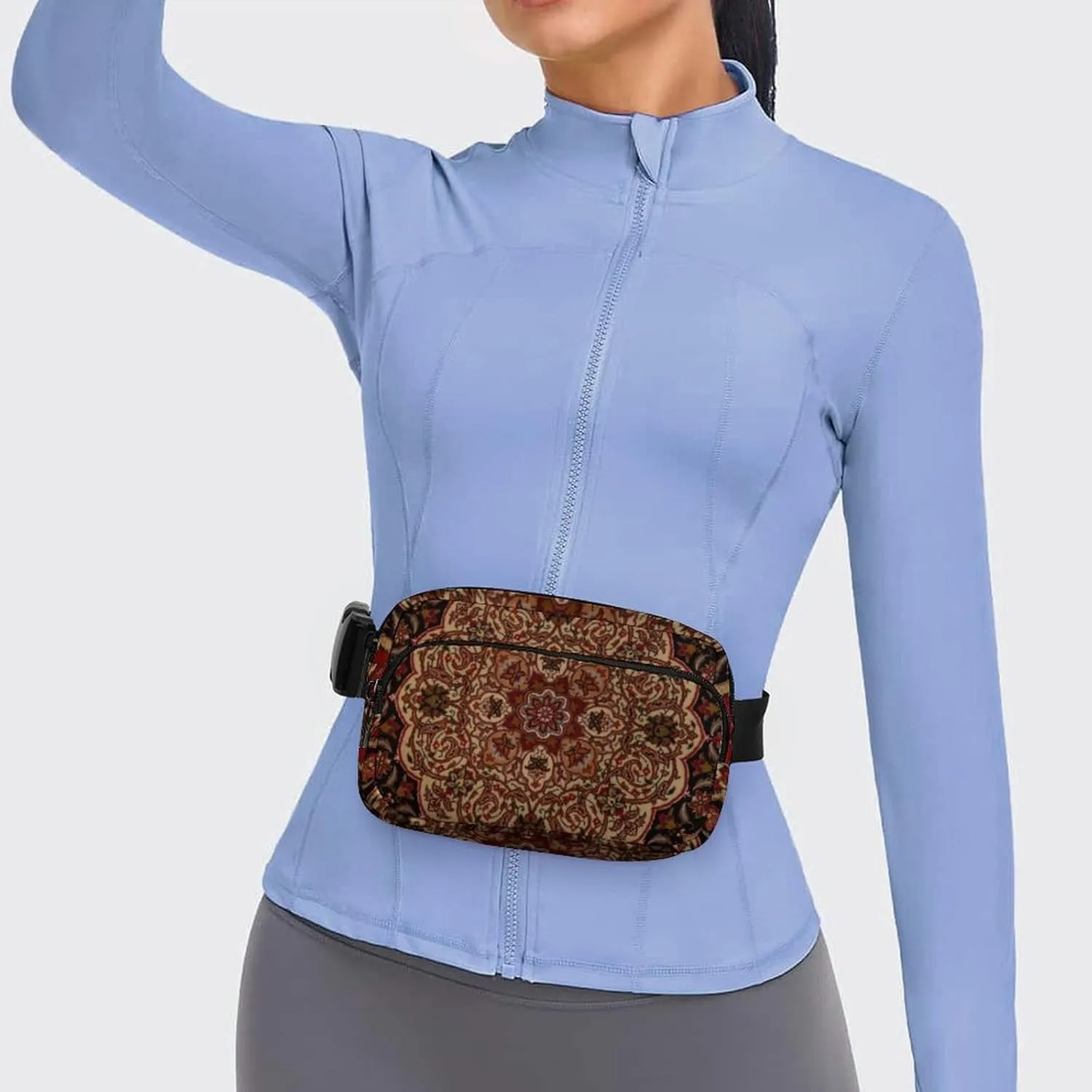 Eastern Accent Vintage Persian Pattern Large Capacity Portable All Print Waist Bag
