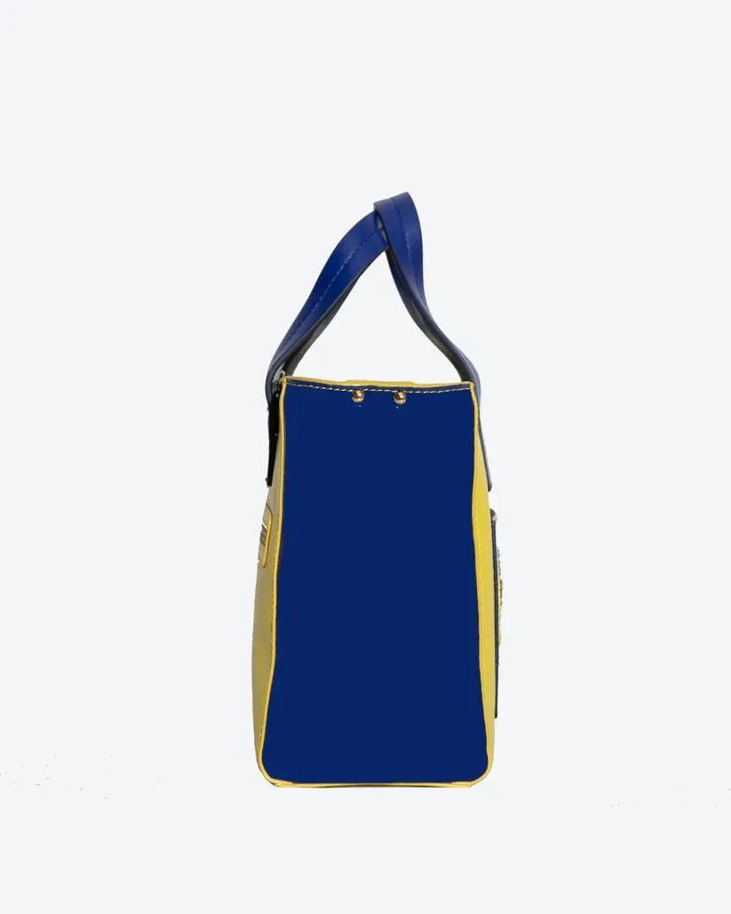 Ekanta Leather Square Tote | Havana & Co. – Vibrant & Functional Design