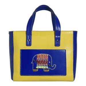 Ekanta Leather Square Tote | Havana & Co. – Vibrant & Functional Design