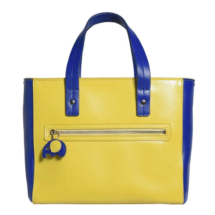 Ekanta Leather Square Tote | Havana & Co. – Vibrant & Functional Design