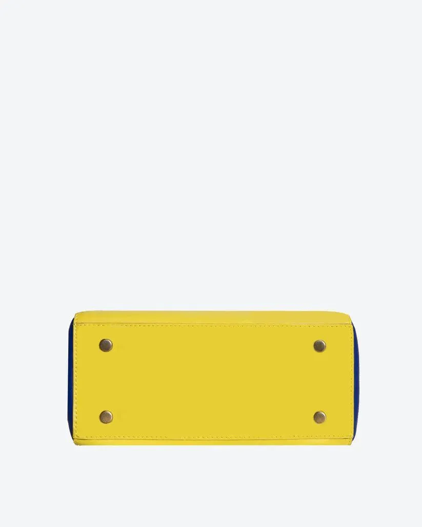 Ekanta Leather Square Tote | Havana & Co. – Vibrant & Functional Design