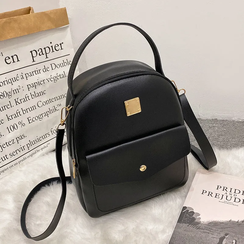 Elegant Women's Slouchy Rhombus Large Capacity Backpacks