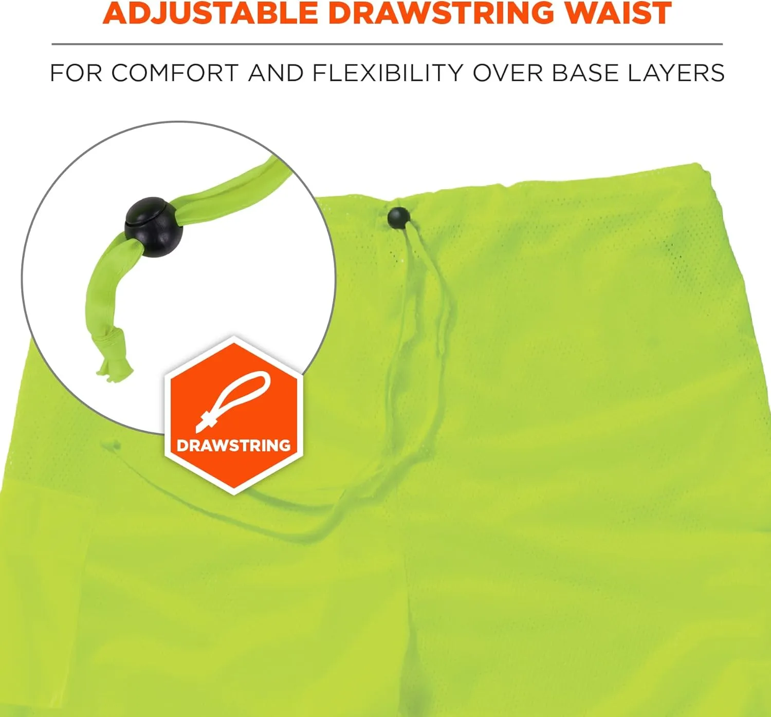 Ergodyne unisex adult Class Two-tone Reflective Safety Pants, Lime, Large-X-Large