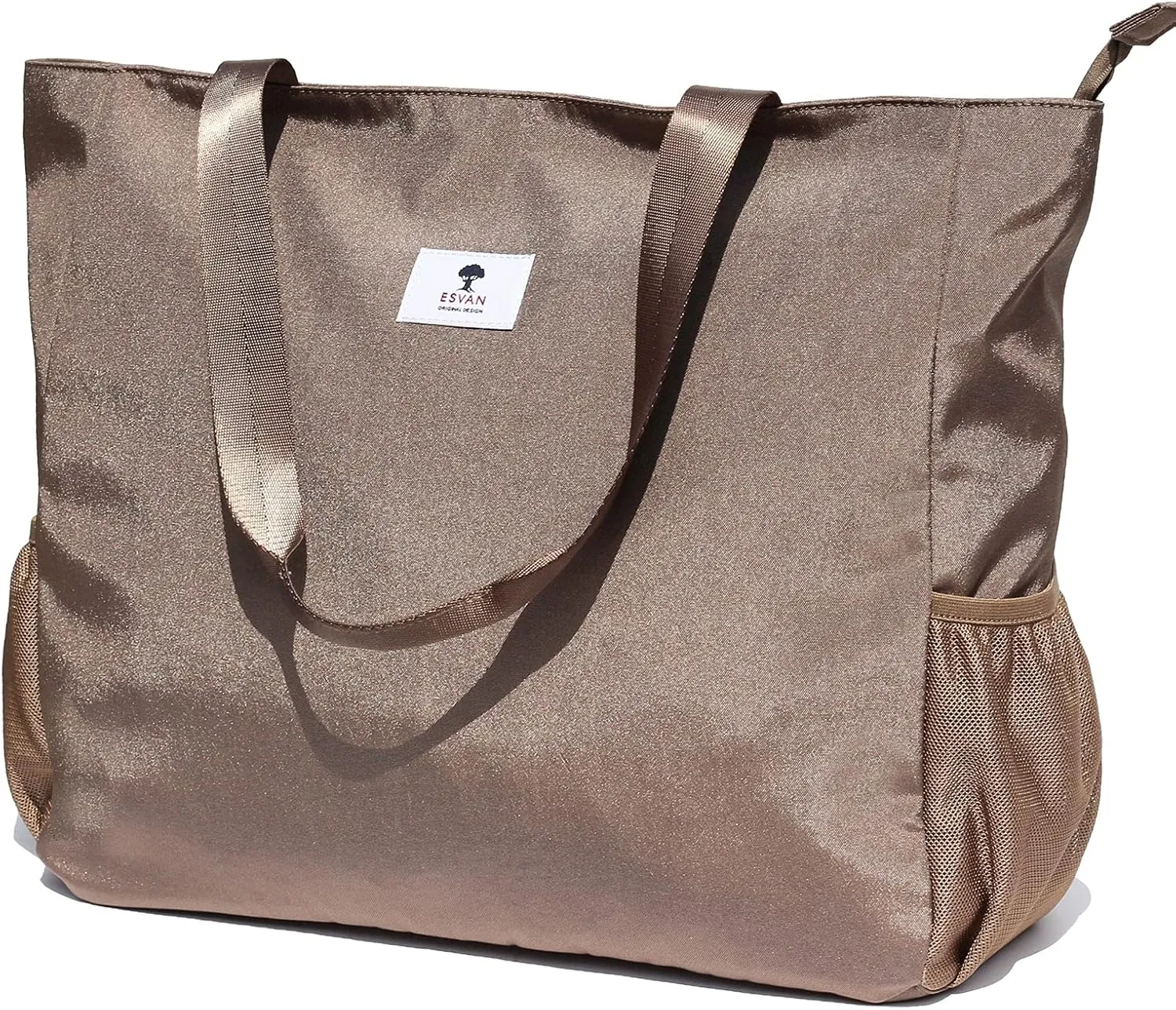 ESVAN LARGE BEACH BAG Water Resistant Lightweight 20 inch Women Oversize Tote Bag for Gym Beach Travel Pool Yoga Nurse