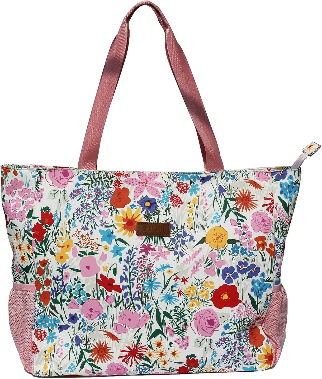 ESVAN LARGE BEACH BAG Water Resistant Lightweight 20 inch Women Oversize Tote Bag for Gym Beach Travel Pool Yoga Nurse