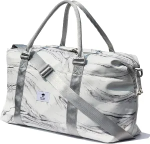 ESVAN Travel Tote Duffel Gym Bag,Weekender Overnight Carry-on Tote Crossbody Bag with Wet Pocket and Trolley Sleeve Upgraded