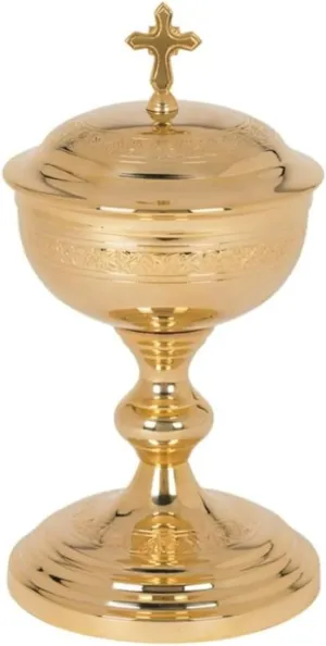 Etched Design Ciborium - 250 hosts