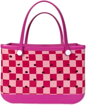 EVA Beach Tote Bag - Waterproof Washable Tip Proof Durable Open Tote Bag for the Beach Boat Pool Sports