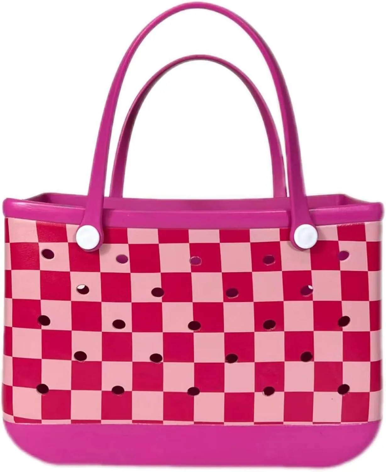 EVA Beach Tote Bag - Waterproof Washable Tip Proof Durable Open Tote Bag for the Beach Boat Pool Sports