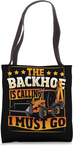 Excavator Operator Ride On Digger Construction Driver Tote Bag