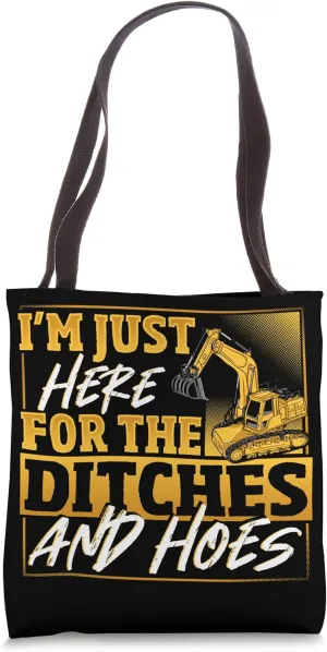 Excavator Operator Ride On Digger Construction Driver Tote Bag