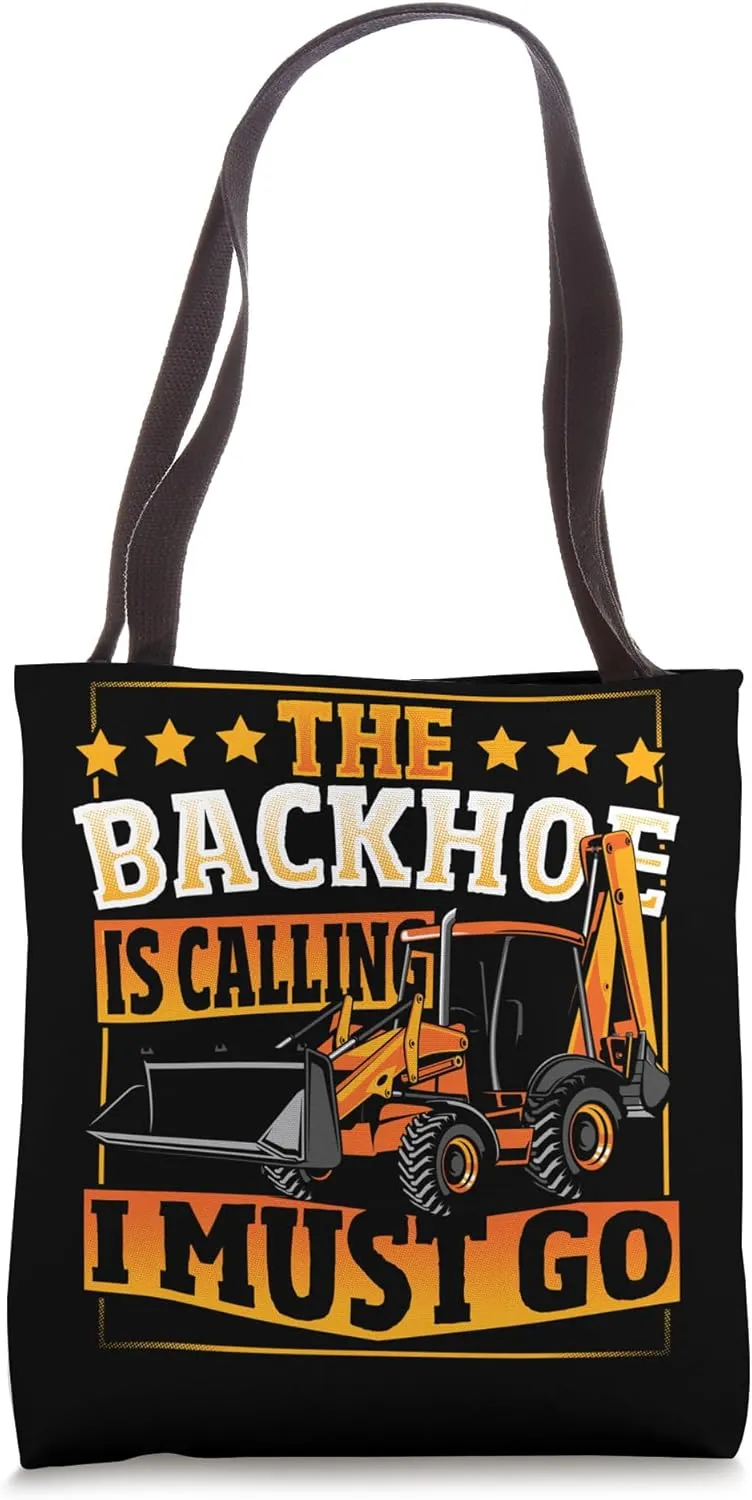Excavator Operator Ride On Digger Construction Driver Tote Bag