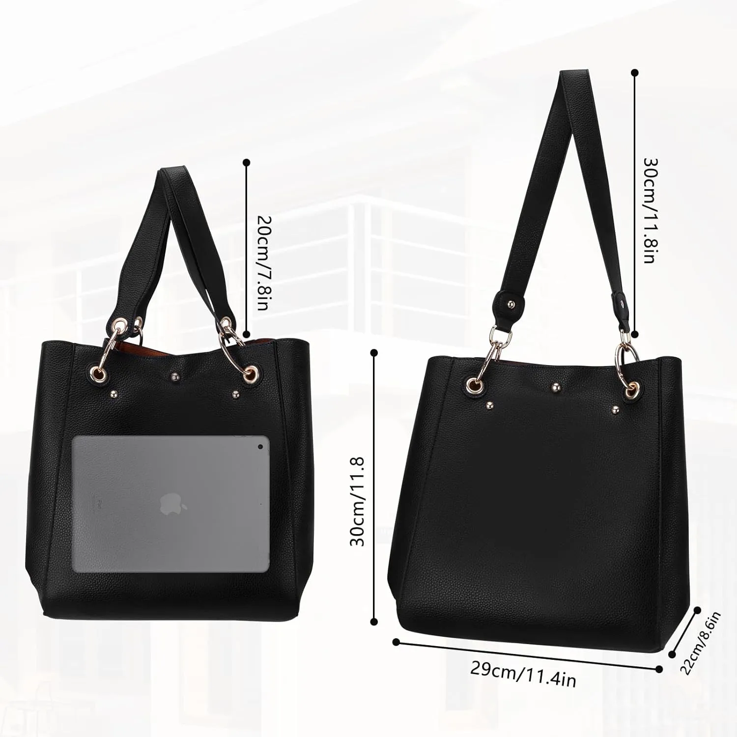 Extra Large Leather Work Tote Bags for Women Purses And Handbags Fashion Shoulder Zipper Tote Bag Travel Hand Bags