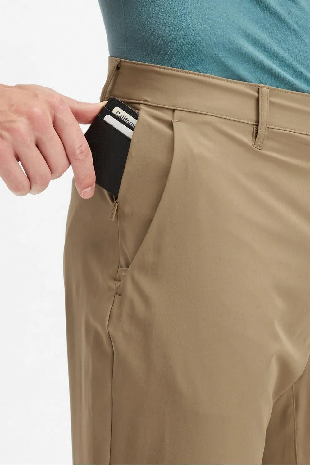 Fabletics Men's The Only Pant, External Pocket, Water-Repellent, Zip Pockets, Lightweight