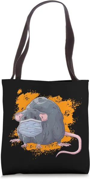 Facemask sick, animals, sickness Rats Tote Bag