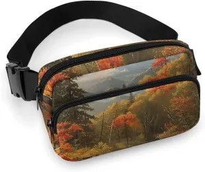 Fanny Pack A Rocky Creek Waist Pack for Women Men Waterproof Belt Bag with Adjustable Belt Casual Crossbody Bag Travel Waist Bag for Sports Running Cycling