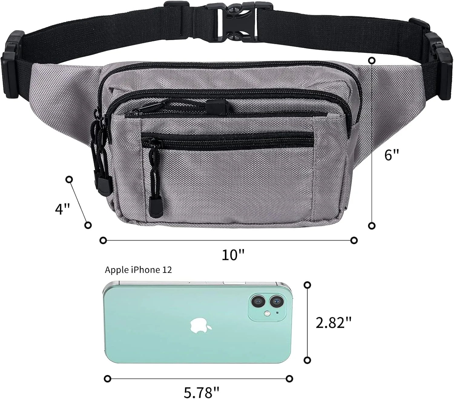 Fanny Pack for Women for Work,Multi-purpose Waist Bag for Travel & Sporting Event