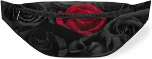 Fanny Pack for Women Men Rose Waist Pack Crossbody Bag with Adjustable Straps for Hiking Running Walking Travel Cycling