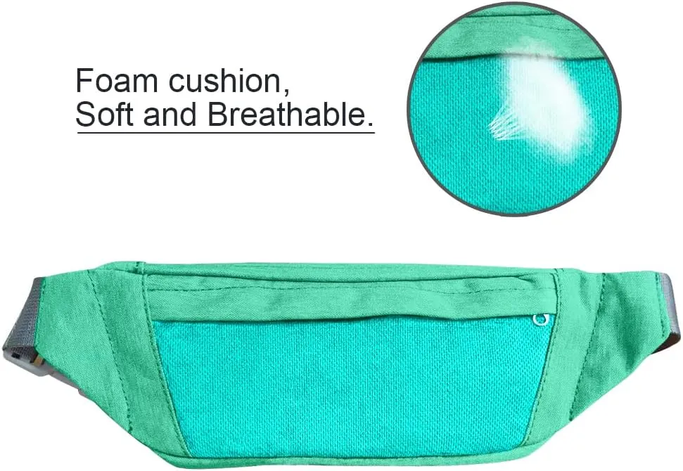 Fanny Pack Waist Bag 4 Pockets Running Belt Adjustable Water Resistant Waist Pack for Men Women Workout Travel Large Capacity