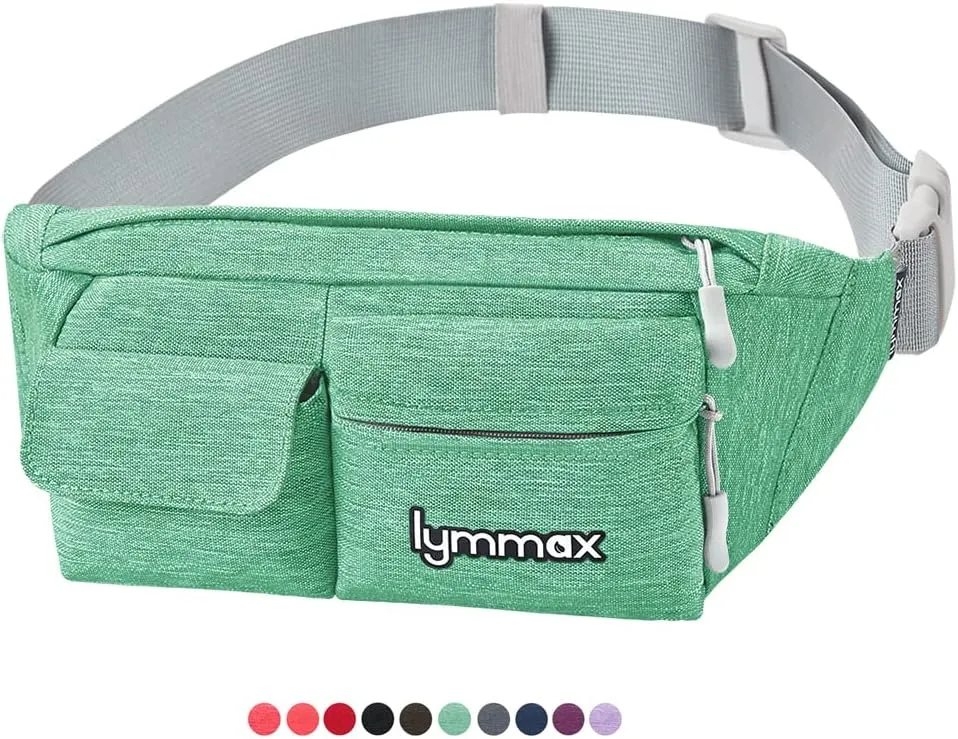 Fanny Pack Waist Bag 4 Pockets Running Belt Adjustable Water Resistant Waist Pack for Men Women Workout Travel Large Capacity