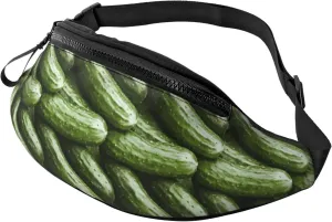 Fanny Packs for Women Men, funny Cucumber Waist Bag Crossbody Bags for Women Men, Cross Body Bag
