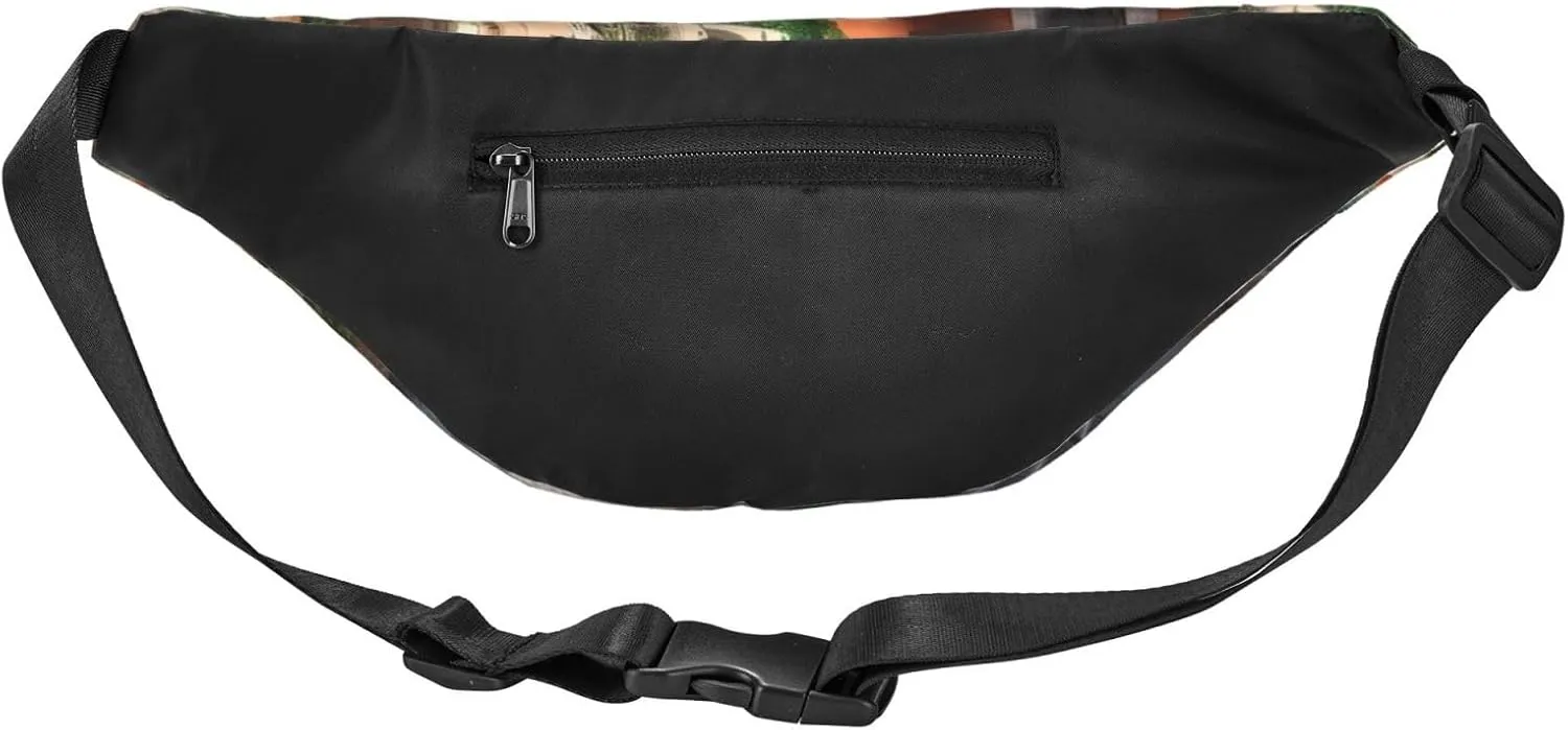 Fanny Packs For Women Men Waist Bag Waterproof Sport Belt Bag Street Of Italy Fashion Waist Pack Adjustable Crossbody Bags Zipper Bum Bag For Running Hiking Travel