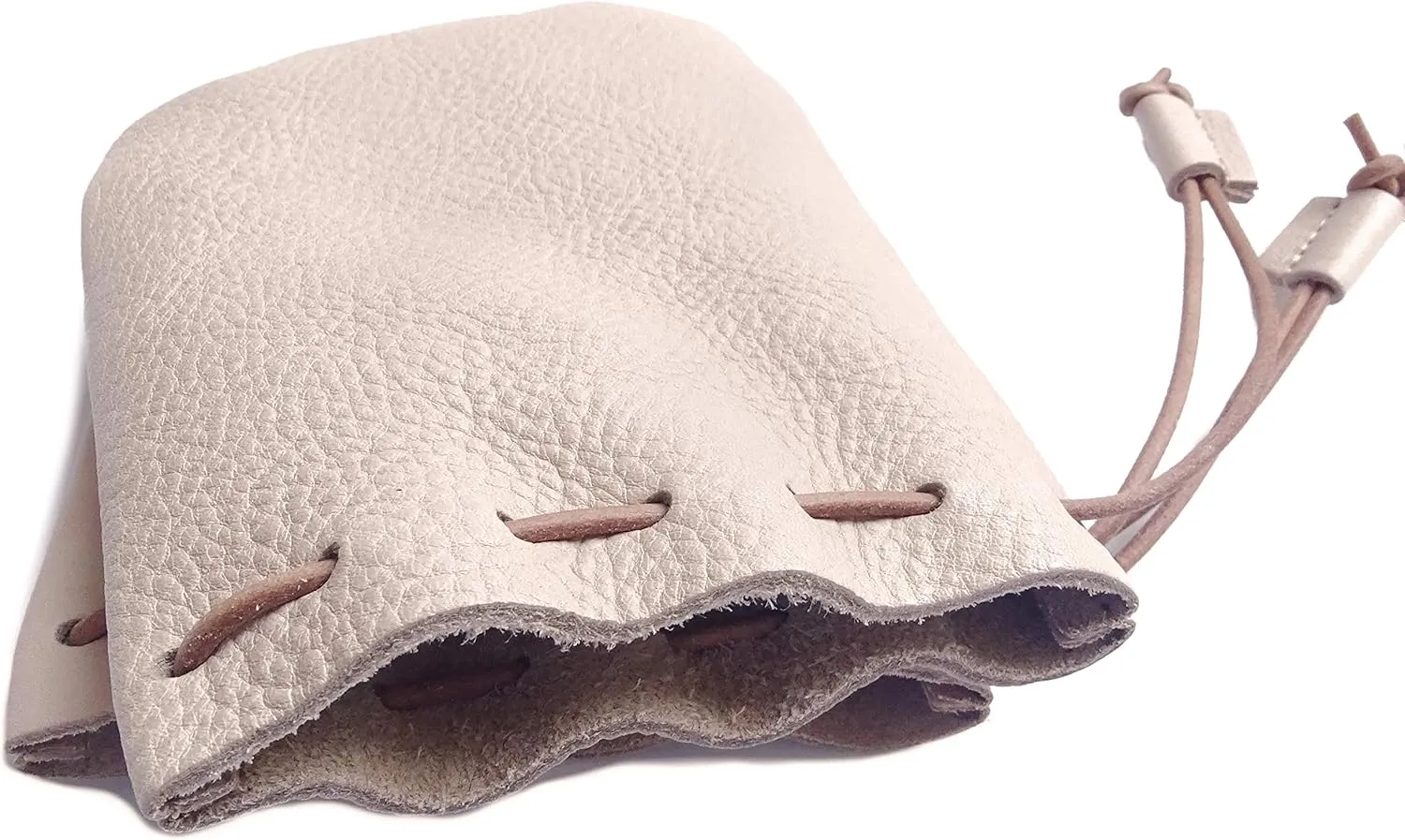 Fantastic Workmanship Genuine Leather Drawstring Coin Purse