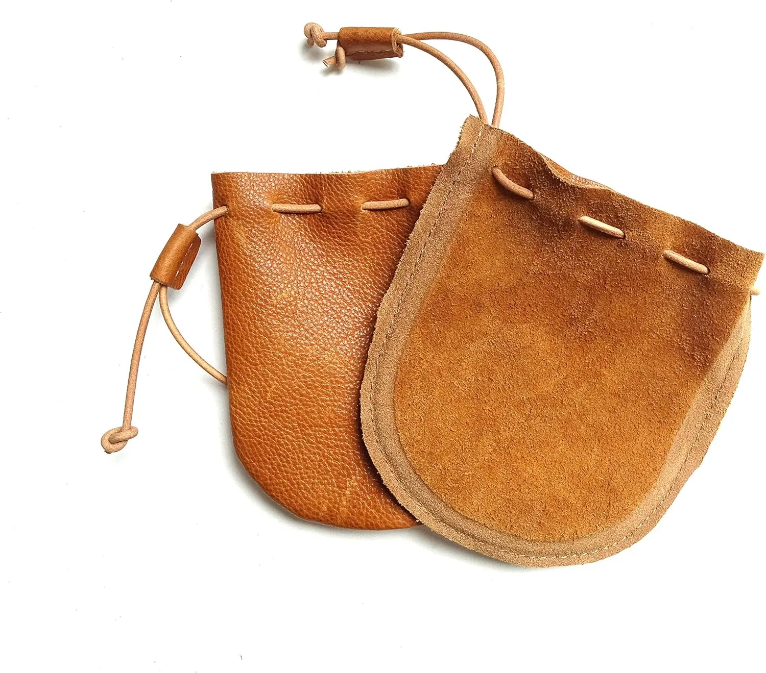 Fantastic Workmanship Genuine Leather Drawstring Coin Purse