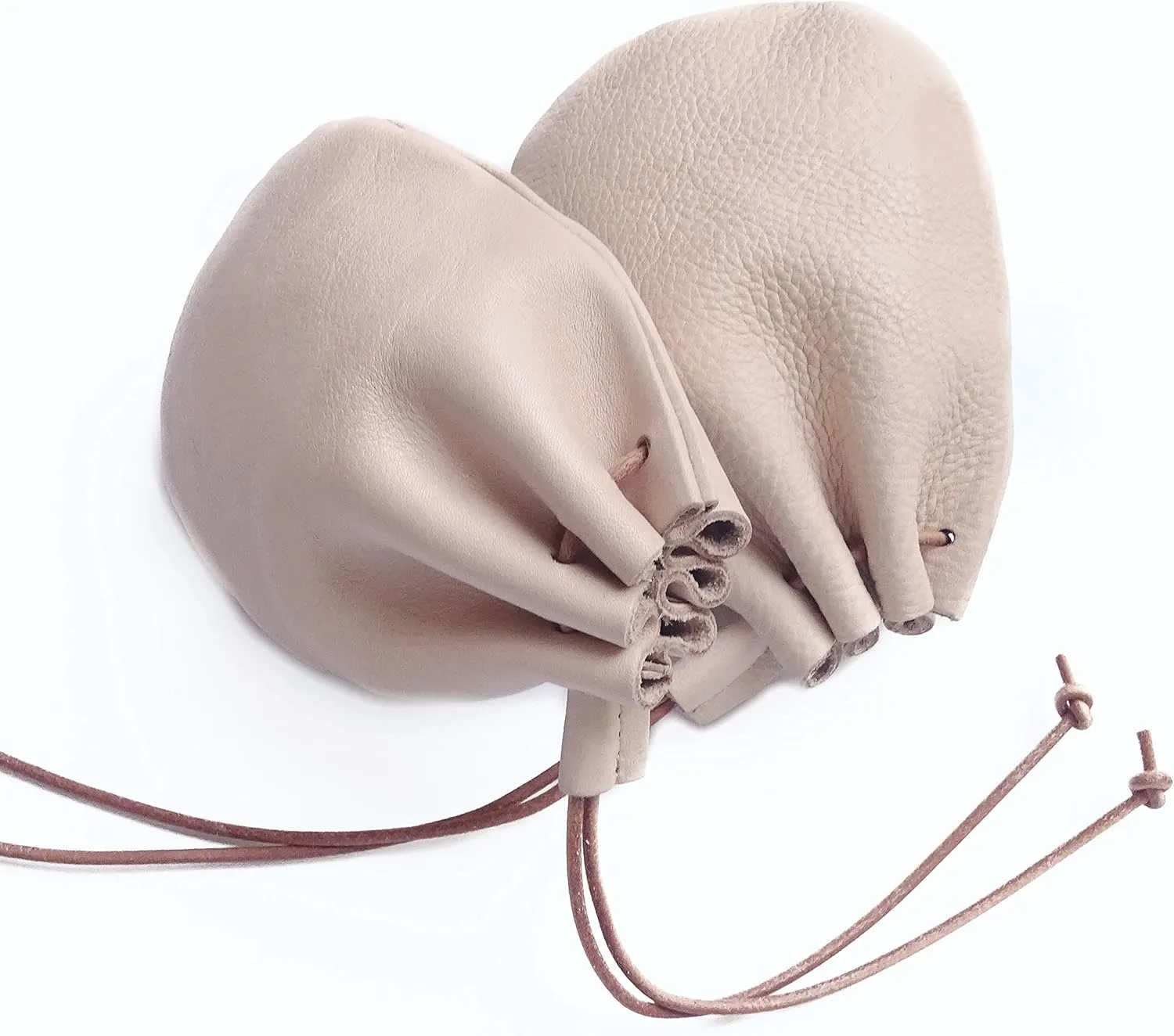 Fantastic Workmanship Genuine Leather Drawstring Coin Purse