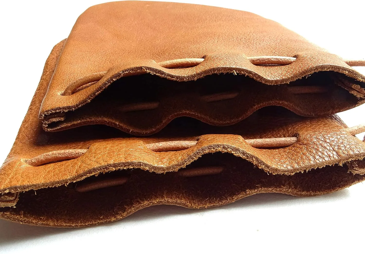 Fantastic Workmanship Genuine Leather Drawstring Coin Purse