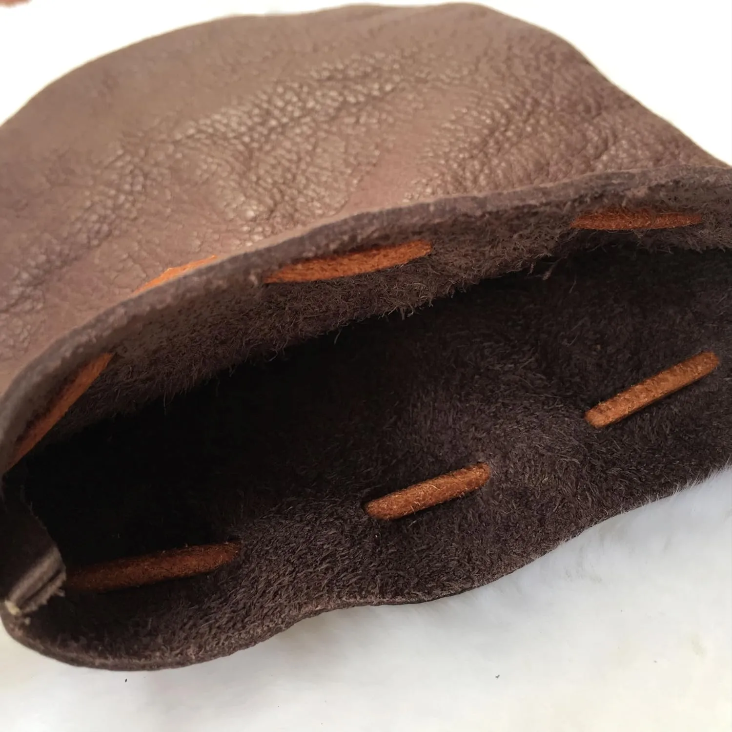 Fantastic Workmanship Genuine Leather Drawstring Coin Purse