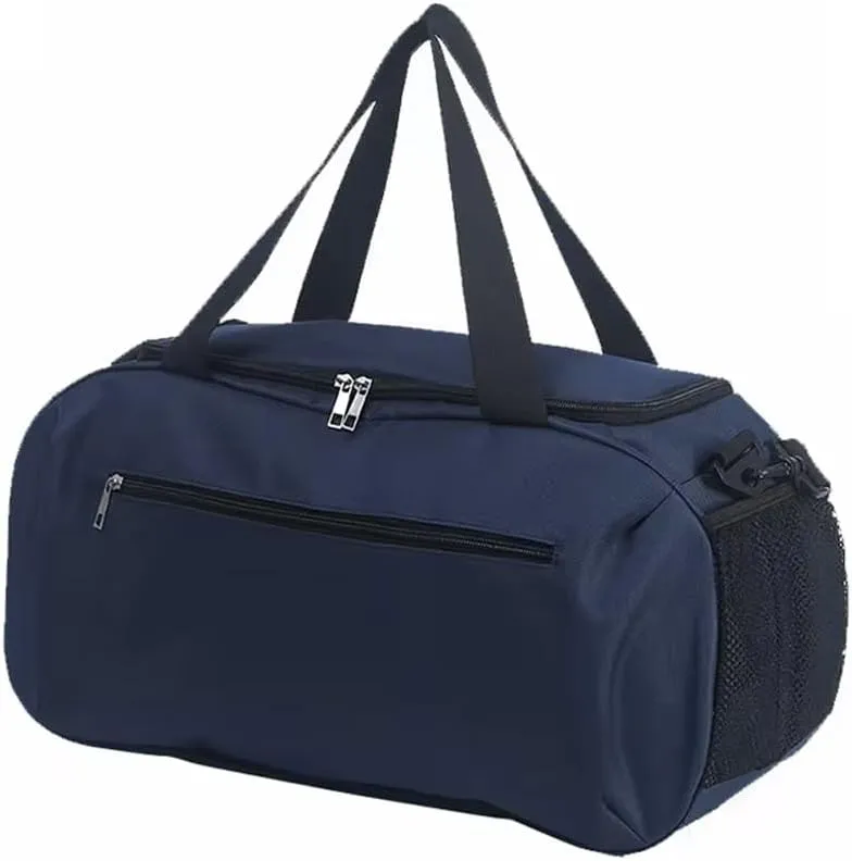 Fashion Duffel Duffle Bag Trending Designer Waterproof Portable Polyester Luggage Gym Sport Travel Bag - BLUE