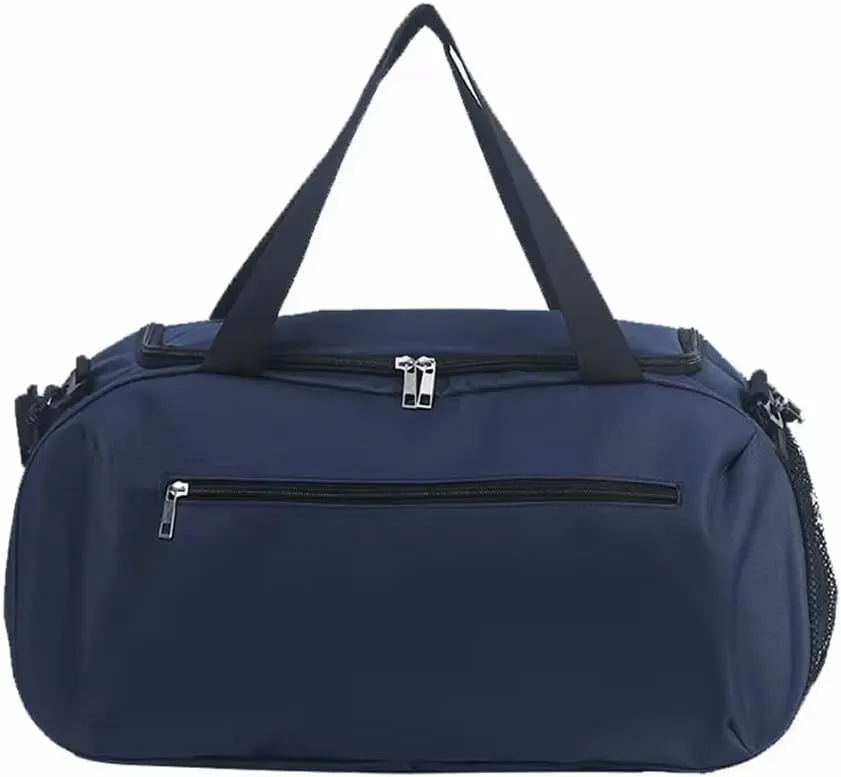 Fashion Duffel Duffle Bag Trending Designer Waterproof Portable Polyester Luggage Gym Sport Travel Bag - BLUE