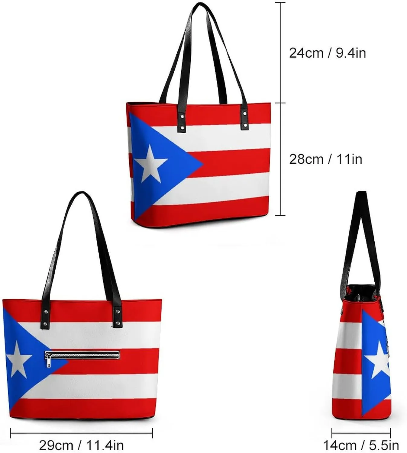 Fashionable New Zealand Flag Tote Bag Women Large Capacity Shoulder Bag for Everyday Use