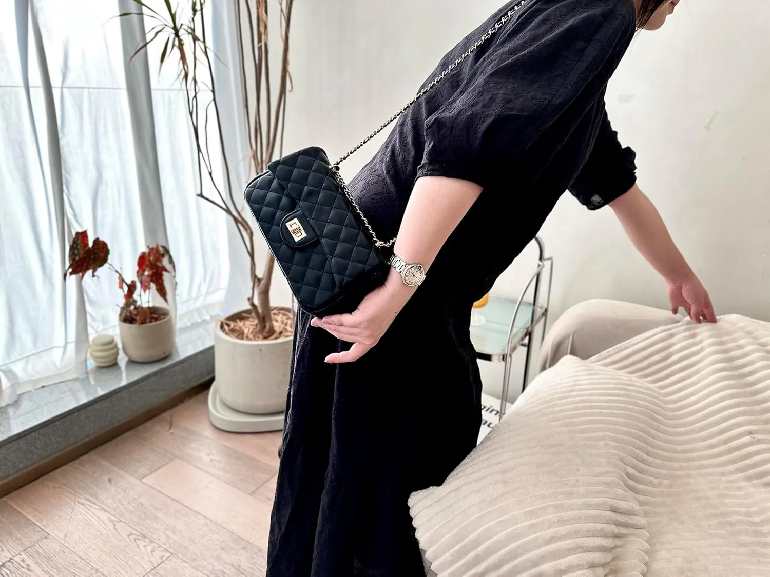 FEVERSOLE Crossbody Bag Vegan Leather Women Retro Small Saddle Satchel Shoulder Bag Tote With Long Adjustable Strap