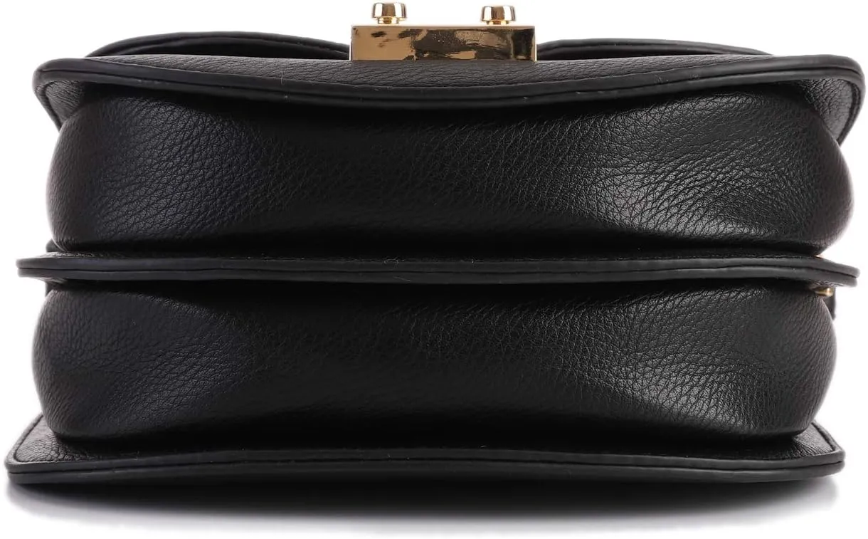 FEVERSOLE Crossbody Bag Vegan Leather Women Retro Small Saddle Satchel Shoulder Bag Tote With Long Adjustable Strap