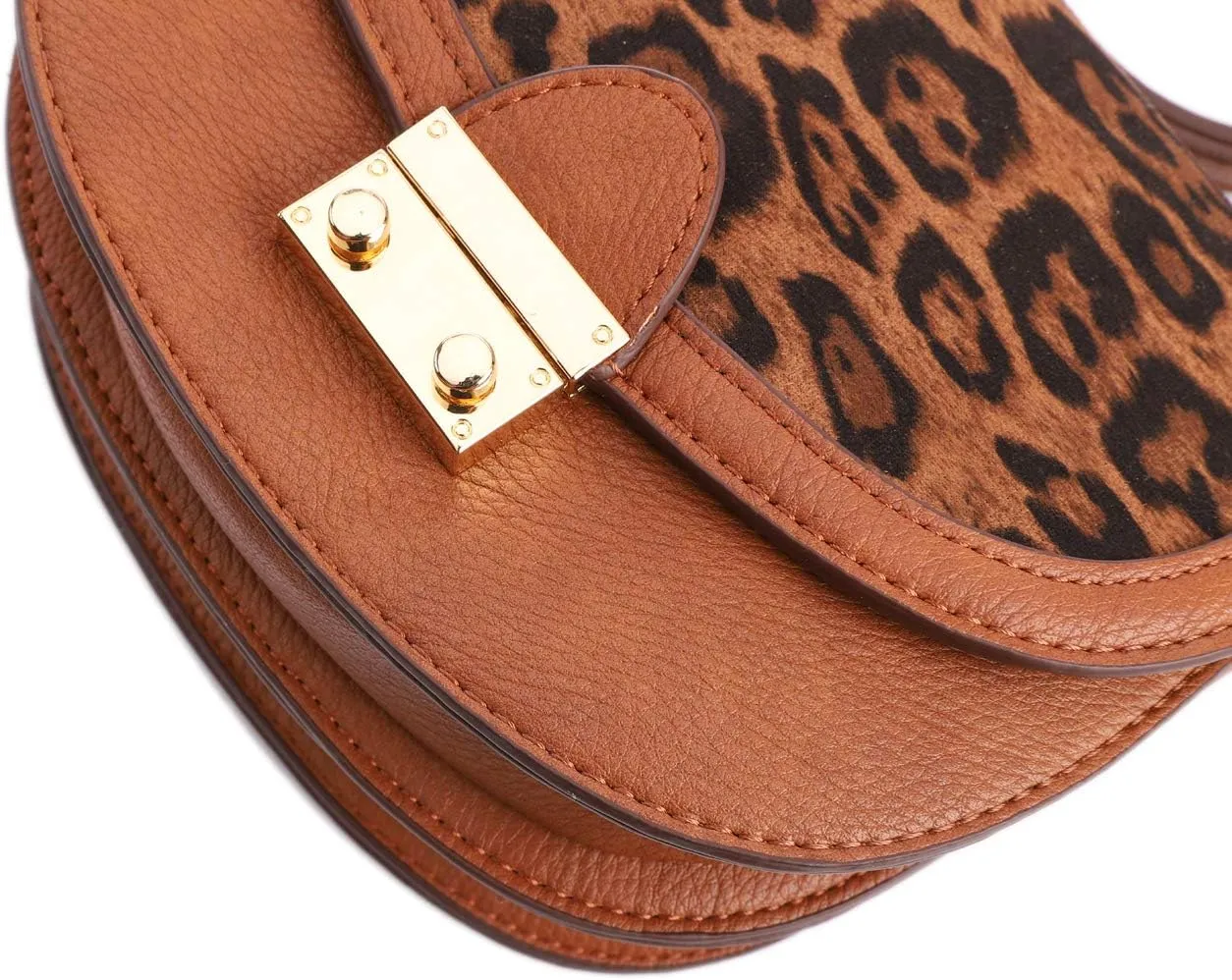 FEVERSOLE Crossbody Bag Vegan Leather Women Retro Small Saddle Satchel Shoulder Bag Tote With Long Adjustable Strap