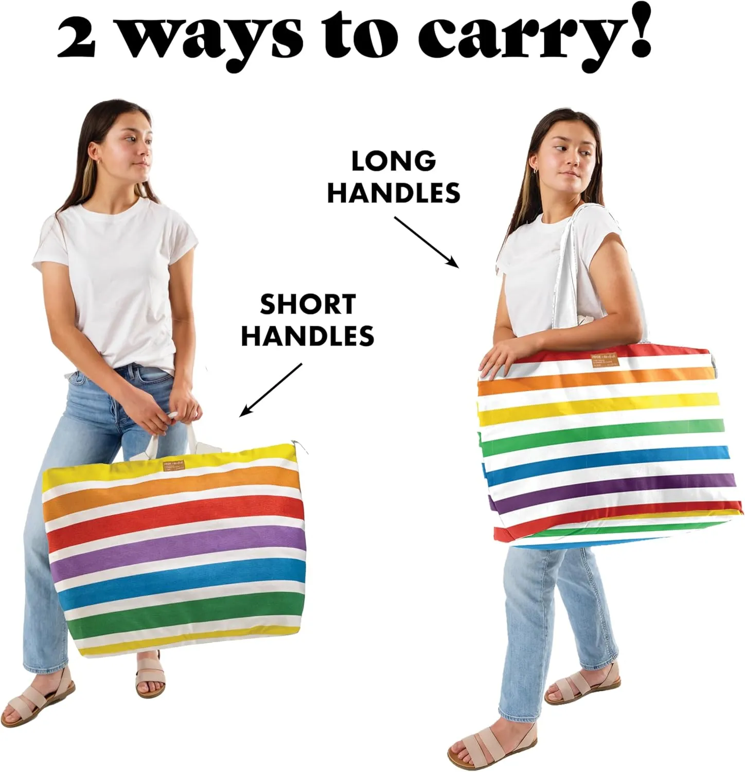 Fit & Fresh Large Beach Bag for Women - Extra Large Travel Tote With Pockets