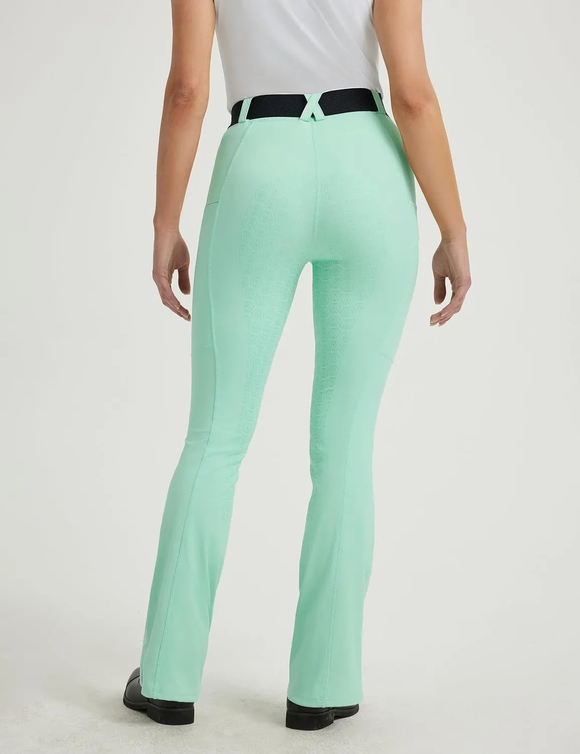 FitsT4 Sports Women's Bootcut Horse Riding Pants Full Seat Equestrian Breeches Summer Riding Tights