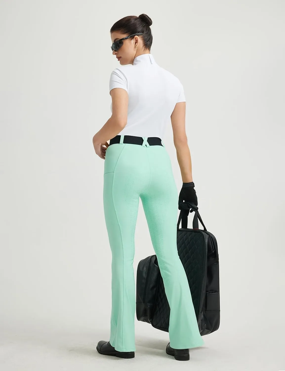 FitsT4 Sports Women's Bootcut Horse Riding Pants Full Seat Equestrian Breeches Summer Riding Tights