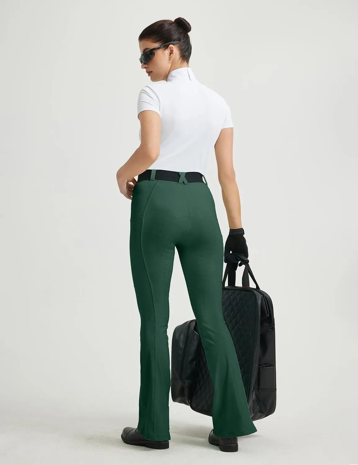 FitsT4 Sports Women's Bootcut Horse Riding Pants Full Seat Equestrian Breeches Summer Riding Tights