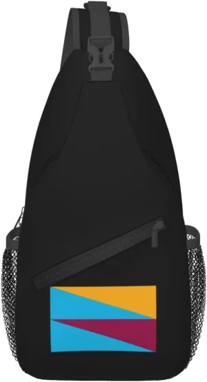 Flag Of East Westwood, Cincinnati, Ohio Crossbody Bags For Women Men Chest Backpack Gym Shoulder Bag Travel Outdoor Sports Casual Crossbody Bags
